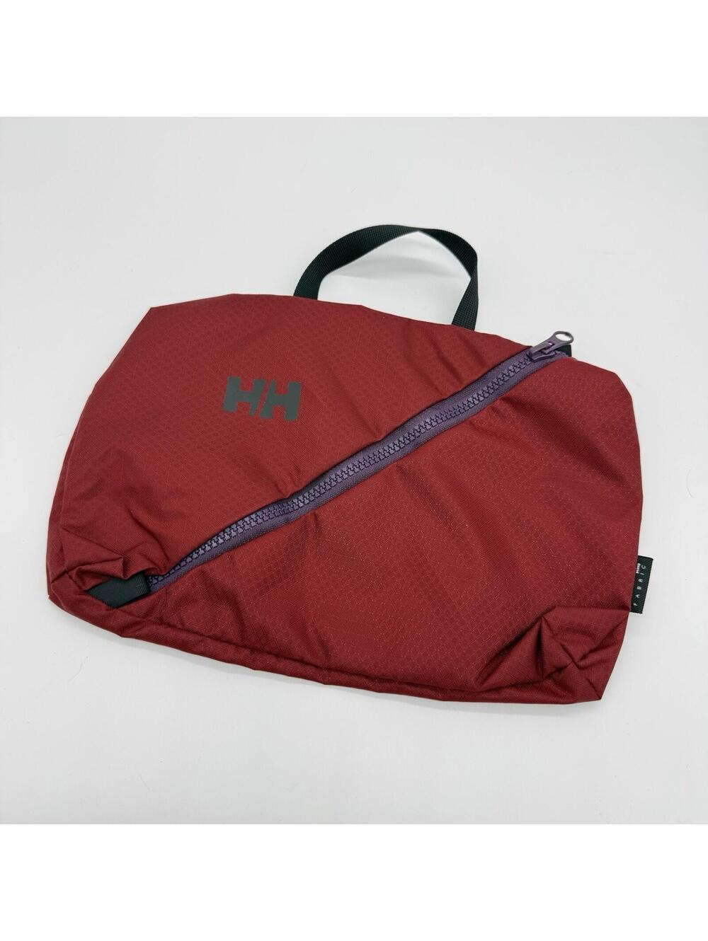 Helly Hansen Packable Travel Red Grid Small Storage Portable toiletry Camp Hike
